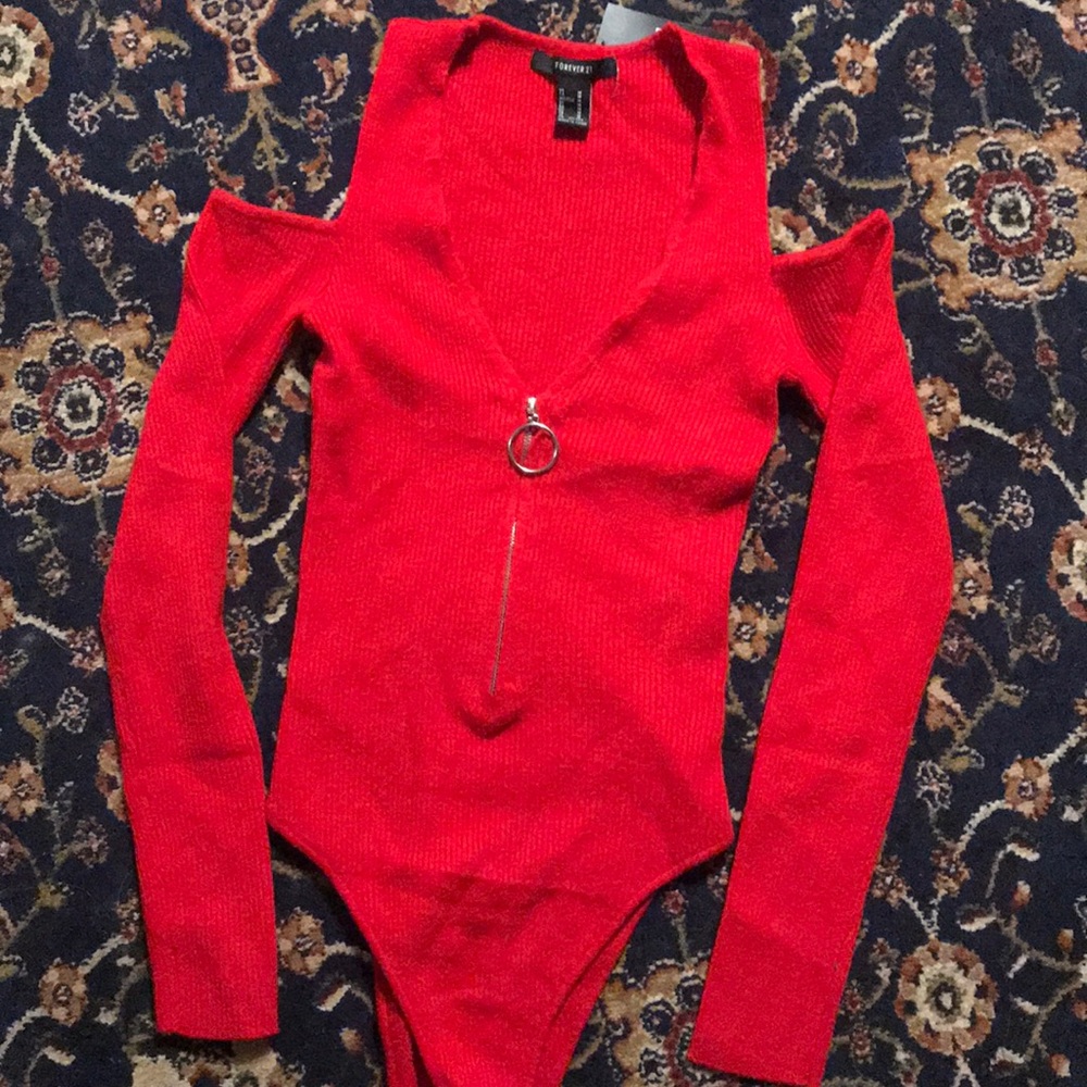 Ribbed Red Onesie ❤️